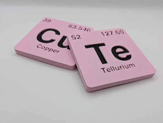 Cu Te Coaster set