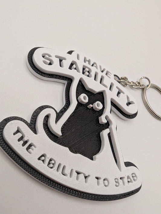 I Have Stability Keyring