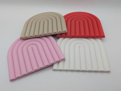 Valentines Retro Ridges Coaster Set 4 piece