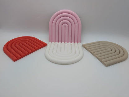 Valentines Retro Ridges Coaster Set 4 piece