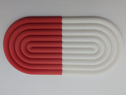 Valentines Retro Ridges Coaster Set 4 piece