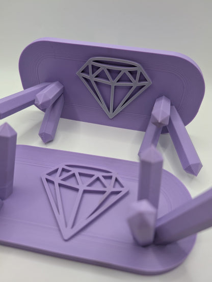 The Celestial Geode Cradle Jewelry Holder (Lavender fields)