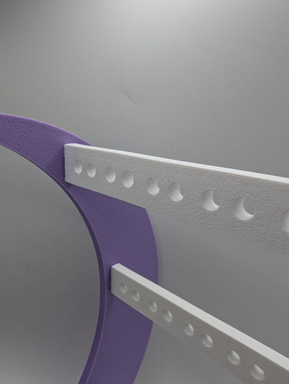 The Lunar Cradle Earring Display (Lavender Dreams)