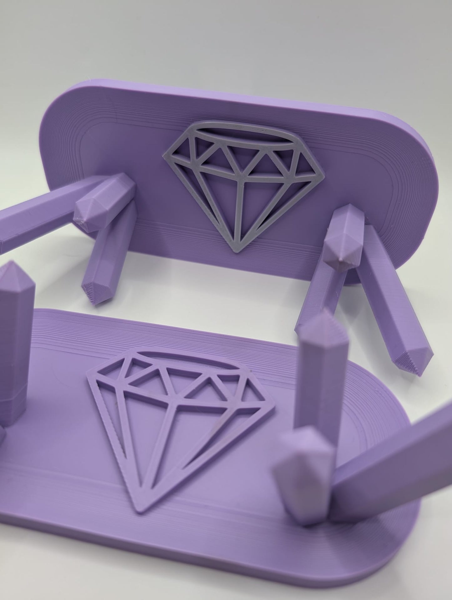 The Celestial Geode Cradle Jewelry Holder (Lavender fields)