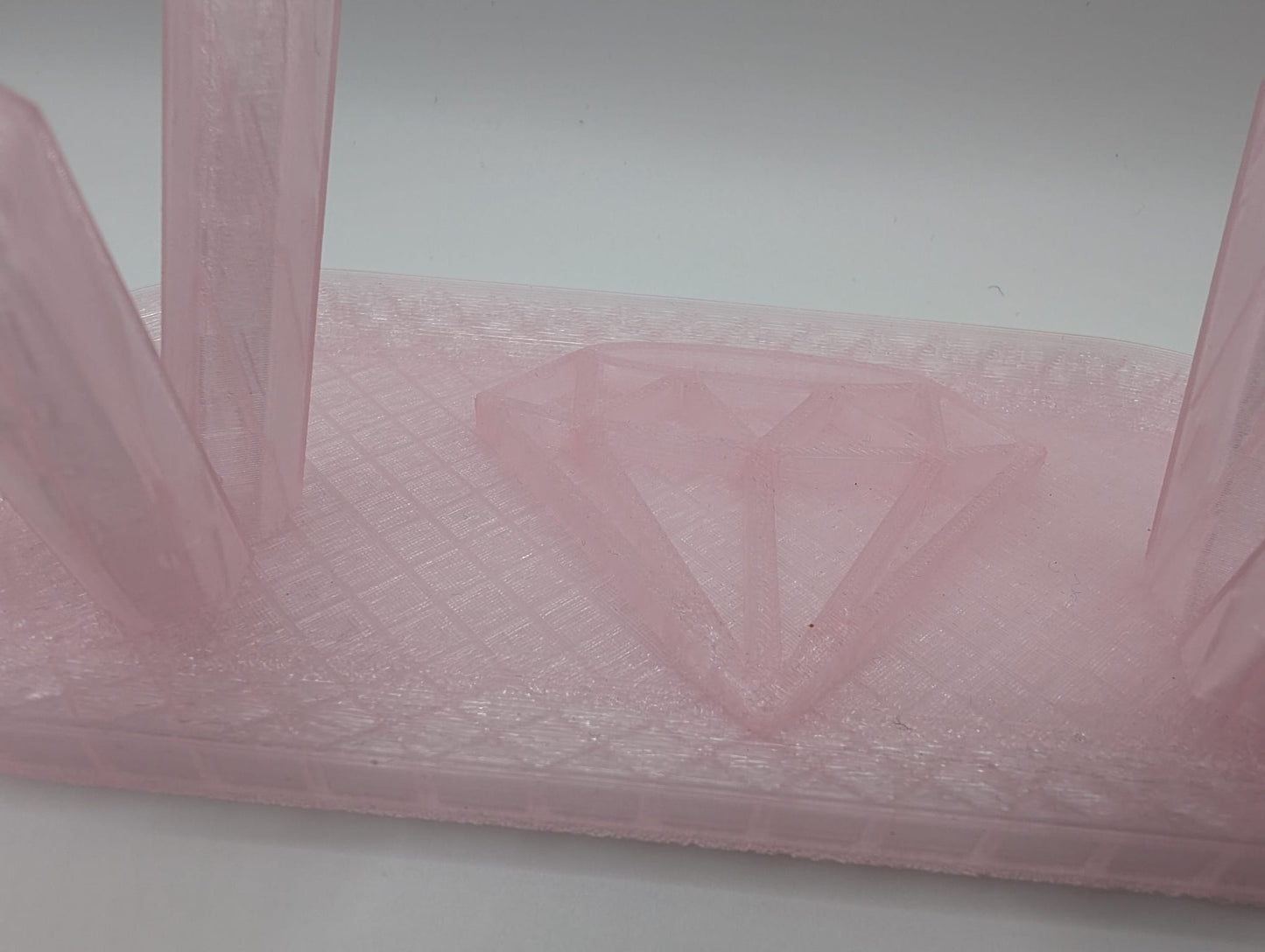 The Celestial Geode Cradle Jewelry Holder (Pink Glaze)