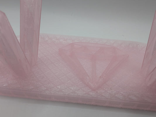 The Celestial Geode Cradle Jewelry Holder (Pink Glaze)