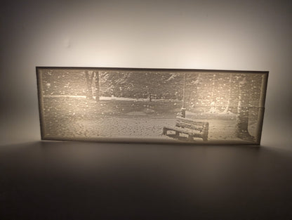 Winter Wonderland lithophane bookmark