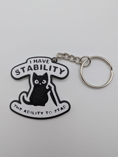 Stability B Grade Keyring