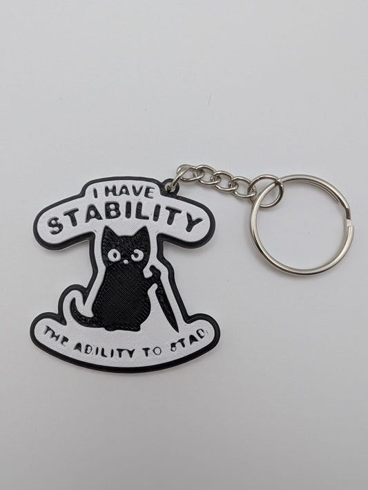 Stability B Grade Keyring