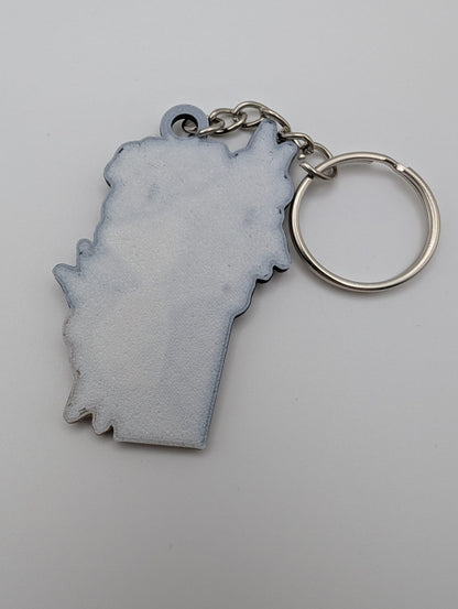 Until Death Coffin Keyring B Grade